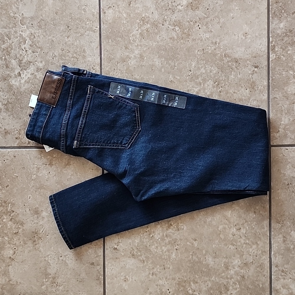 Express Men's super skinny stretch jeans 34x34 NWT